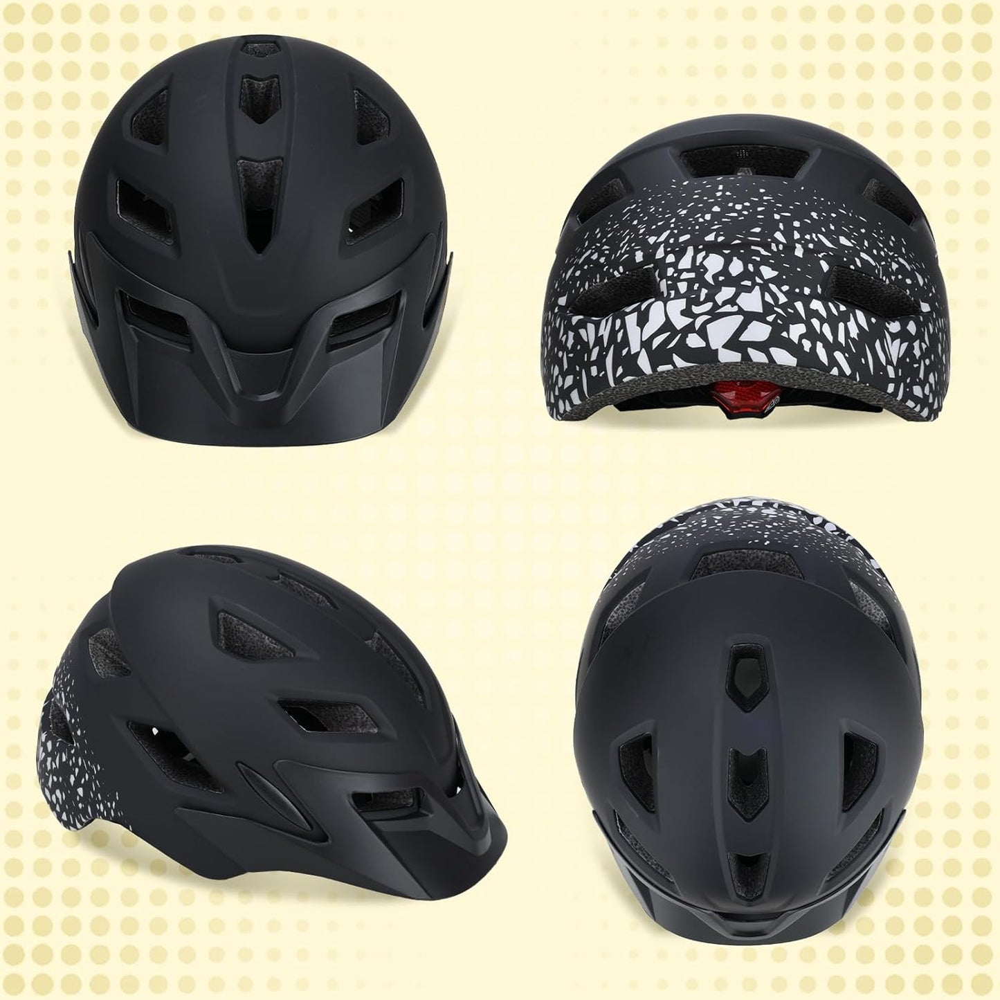 Adjustable Toddler Helmet, Kids Bike Helmets for Boys Girls 3-5/4-6/5-8 Years, Protective Gear Set for Bicycling/Skateboarding/Rollerblading/Scootering