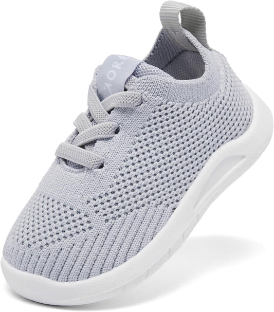 MORENDL Toddler Shoes Baby Walking Sock Shoes Infant Sneakers 0-4 Years Boy Girl Barefoot Tennis Shoe Non-Slip Brethable