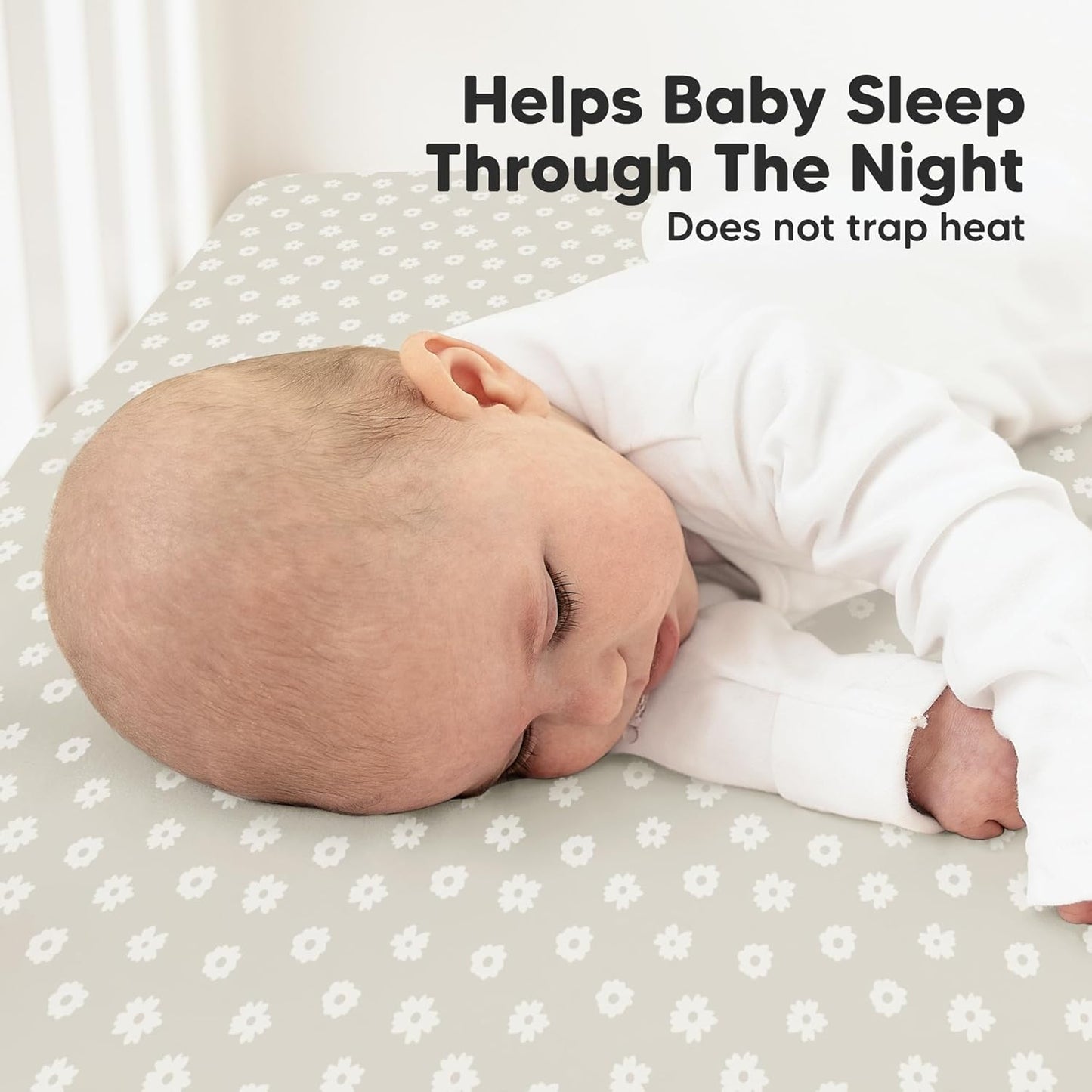 KeaBabies 2-Pack Organic Crib Sheets for Boys, Girls - 52x28 Fitted Crib Mattress Sheet Neutral, Breathable Jersey Cotton Cover for Baby Bed, Toddler Mattress, Soft & Cute Prints (Meadow)