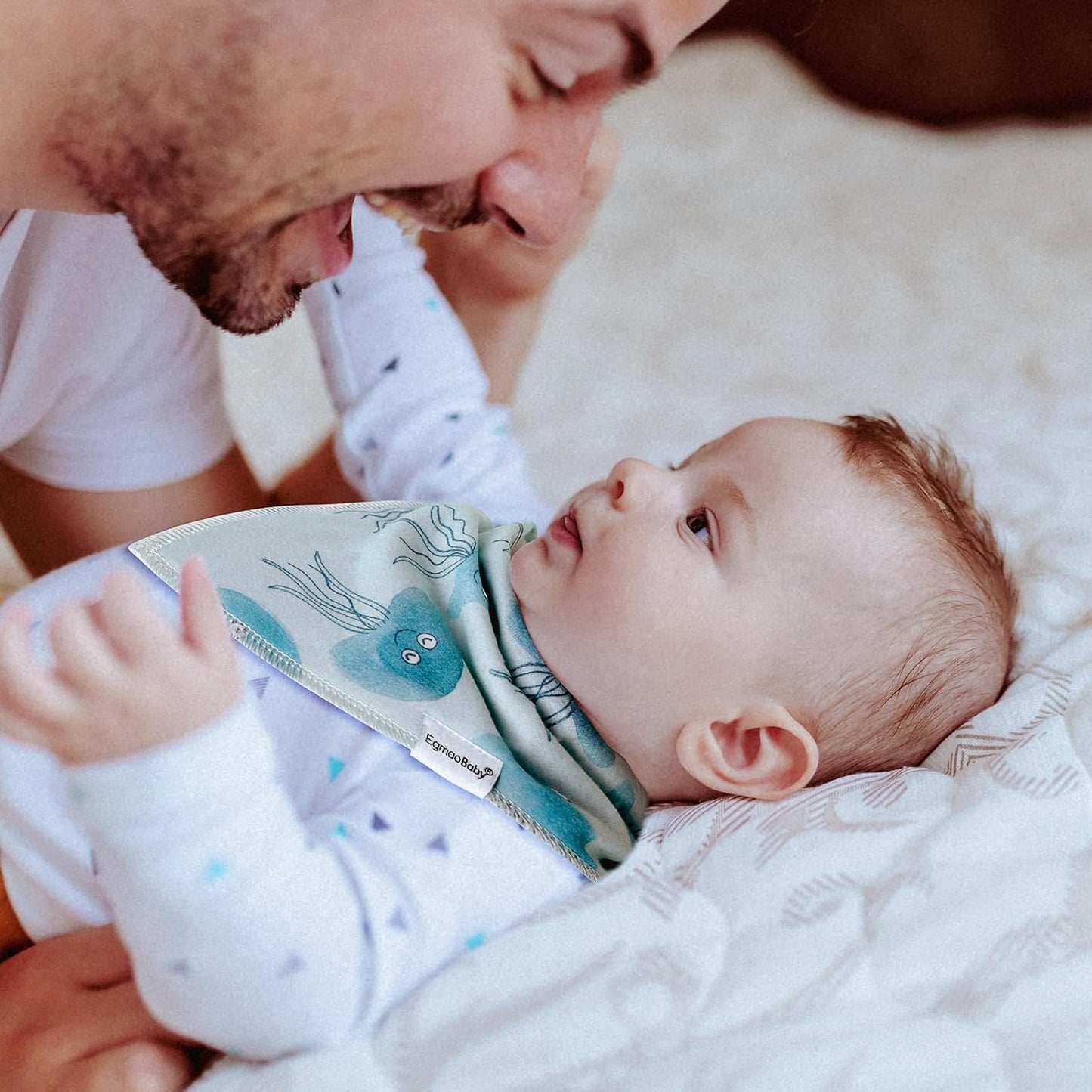 Baby Bandana Drool Bibs for Boys,Super Absorbent Triangle Baby Bibs for Drooling and Teething,100% Cotton Soft for Infant,Newborn 10Pack