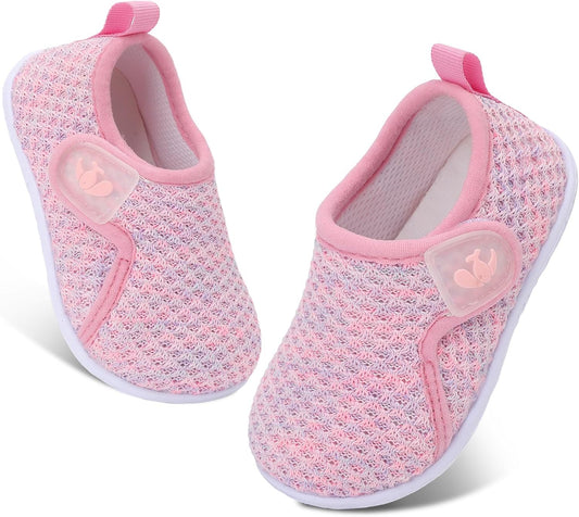FEETCITY Baby Boys Girls First Walking Shoes Infant Sneakers Crib Shoes Breathable Lightweight Slip On Shoes