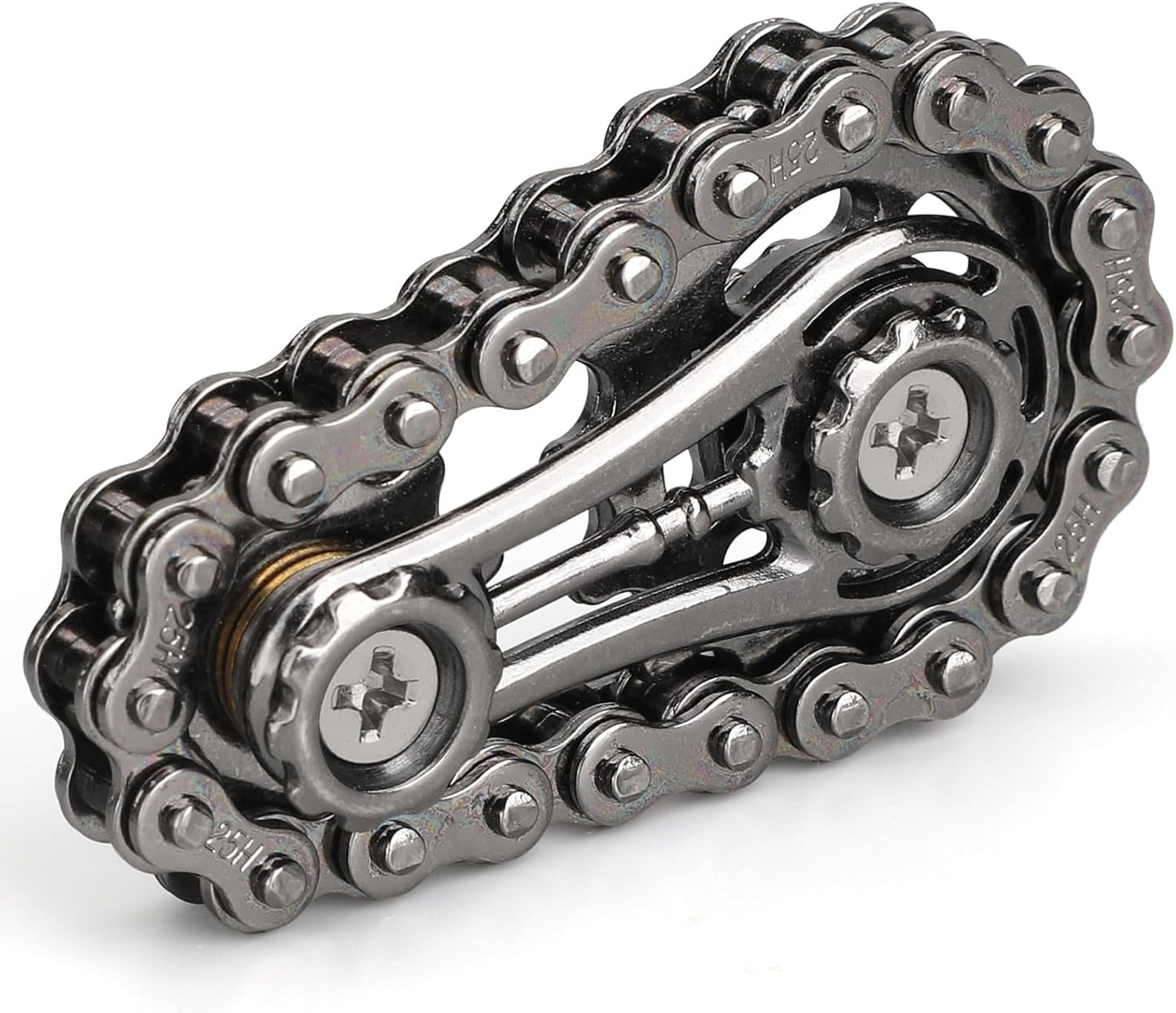 Cool Sprockets Fidget Chain, Hand Roller Toys for Kids Adults, Metal Transformable Sensory Bike Chain Gears, EDC Novelty Stress Relief Desk Office Easter Birthday Gift for Boys Girls Boyfriend Men