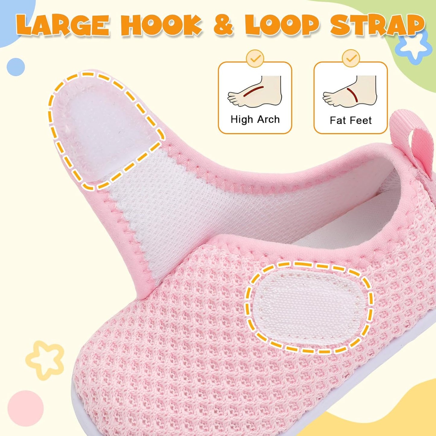 LeIsfIt Baby Shoes Boys Girls First Walking Shoes Non-Slip Infant Sneakers Lightweight Slip-on Crib Sneakers for First Walkers