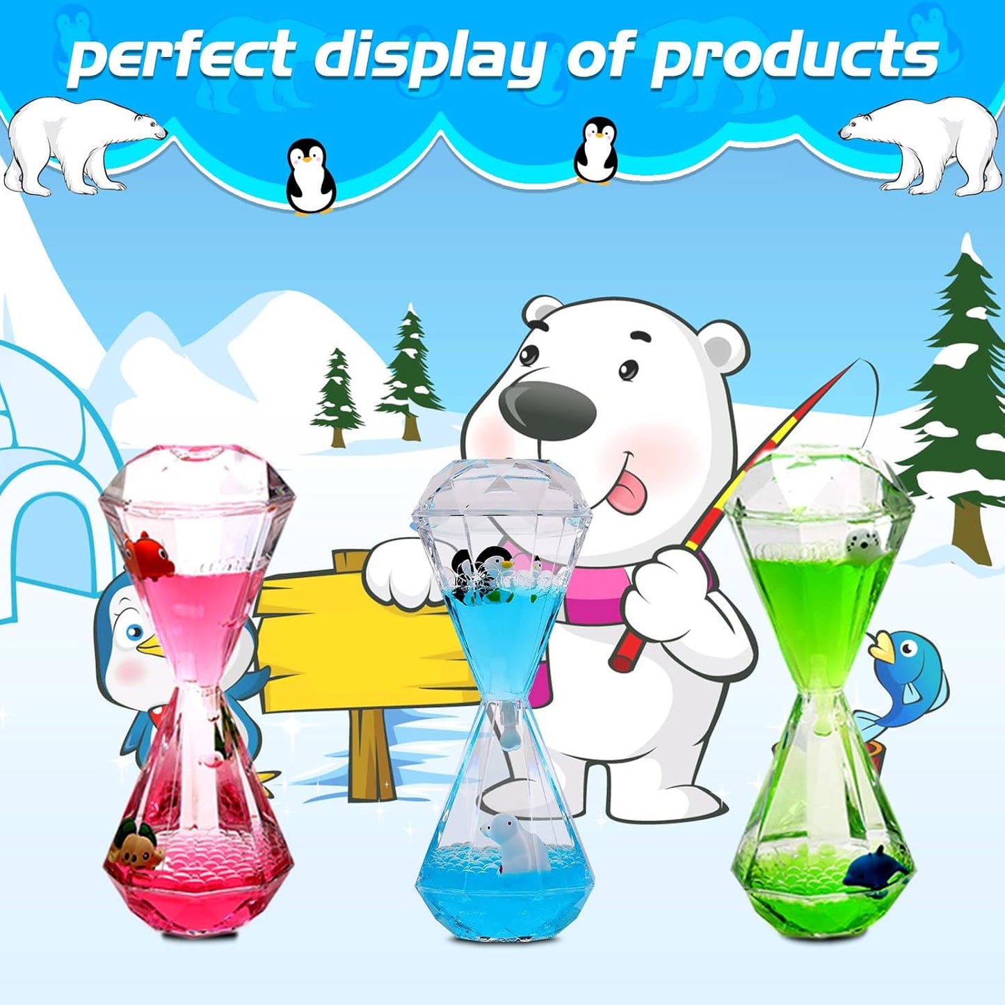 XINBAOHONG Liquid Motion Bubbler for Kids and Adults Hourglass Liquid Bubbler Timer for Sensory Play Fidget Toy Stress Management Desk Decor(Pink)