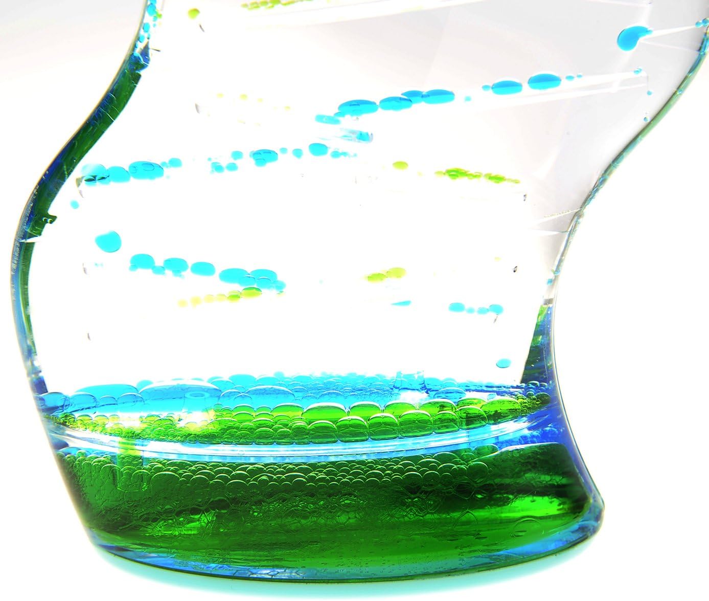 PowerTRC Spiral Liquid Motion Bubbler, Liquid Sensory Toy Timer, Calm and Relaxing Fidget Desk Toy, Helps with Anxiety, Austism, ADHD. Gifts for Kids and Adults Classroom and Office