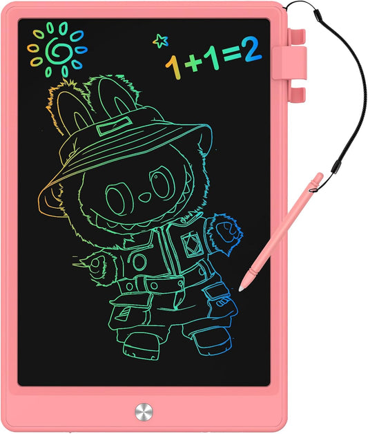 8.5 Inch LCD Writing Tablet for Kids, Colorful Toddler Doodle Board - Erasable Drawing Pad, Educational Learning Toy for Ages 3-8 - Valentine's Day Christmas Birthday Gifts (8.5 Inch, Pink)