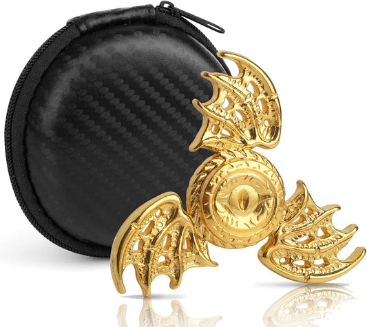 Dragon Fidget Spinner Anti Anxiety Toys Stress Relief Reducer Spin Fidgets Finger Hand Bearing Finger Spinners Toy Focus Fidgeting Restless Tri Spinner Best Novelty Gift for Adults Kids
