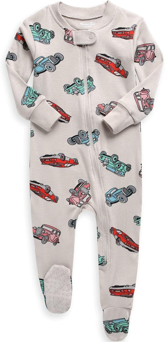 VAENAIT BABY Infant Toddler Boys Girls Footed Pajamas One-PIece Romper Sleep and Play 0M-2T