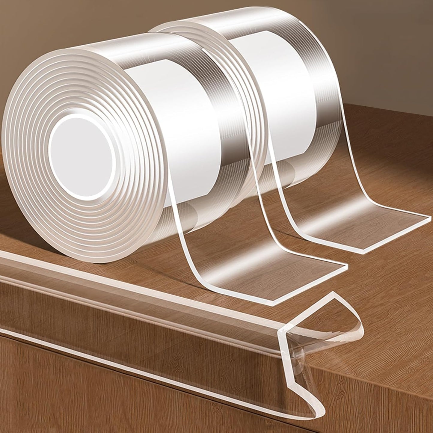 2Pack Baby Proofing Edge Protector for Baby,2in x 9.84Ft,Clear Edge Protector Strip Sharp Edge Wrap Cover Tape,Corner Bumpers for Furniture,Crib Rail Covers for Teething