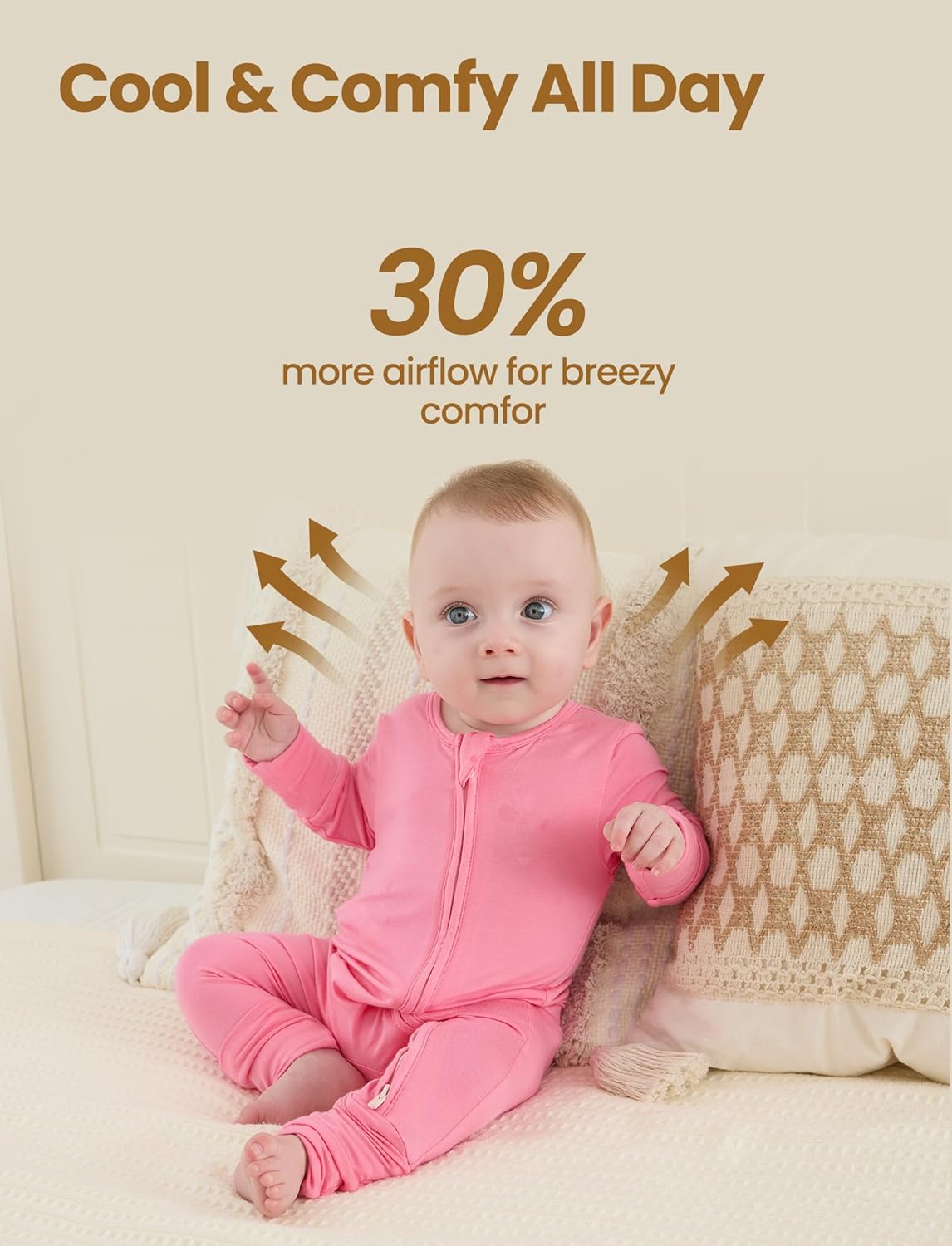 PATPAT Baby Footies Boys Girls - Bamboo Viscose - Zipper & Non-Slip Soles Romper Mitten - Footed & Footless Infant Clothes