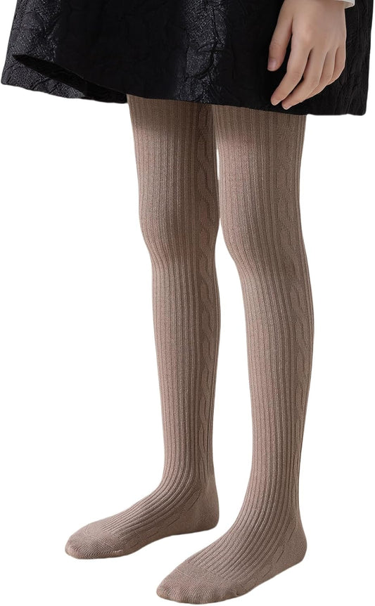 BINIDUCKLING Baby & Toddler Cable Kit Tights for Girls 6 Months - 8 Years