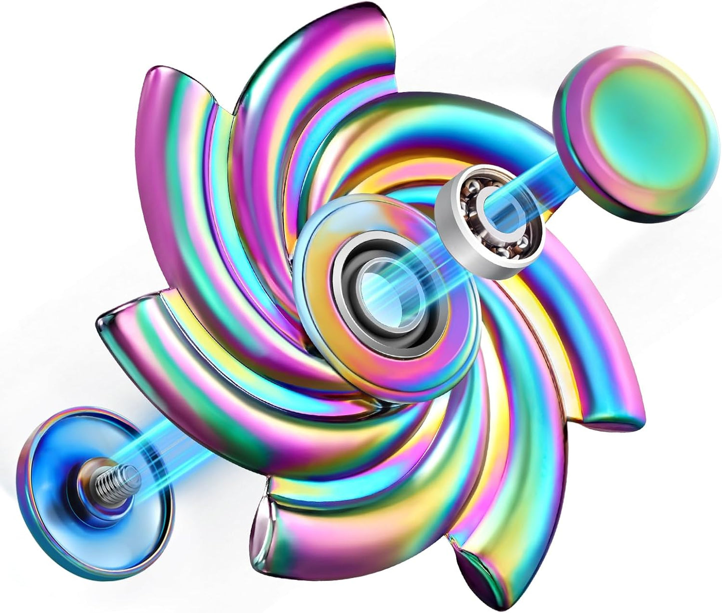 SCIONE Metal Fidget Spinner Gifts for Adults and Kids, Stress Anxiety ADHD Relief Figets Toy, Metal Anti-Anxiety Fidget Spinner Toy for Birthday Gifts Stocking Stuffers Classroom Prizes for Boys Girls