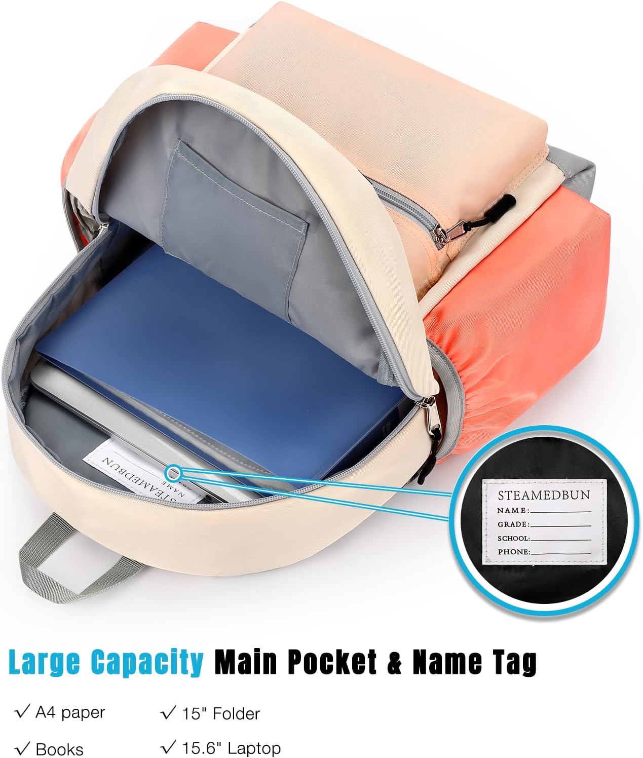 STEAMEDBUN Kids Backpack for Girls 6-8: Toddler Backpack for Preschool Kindergarten - Girls Backpacks for Elementary 4-6