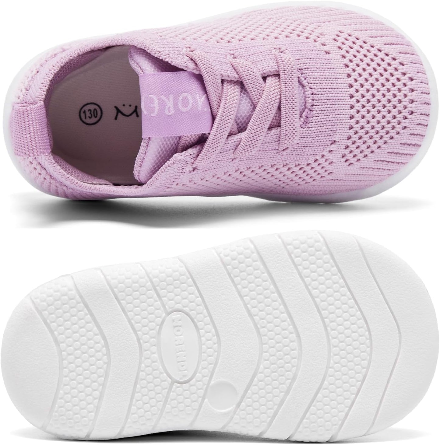 MORENDL Toddler Shoes Baby Walking Sock Shoes Infant Sneakers 0-4 Years Boy Girl Barefoot Tennis Shoe Non-Slip Brethable