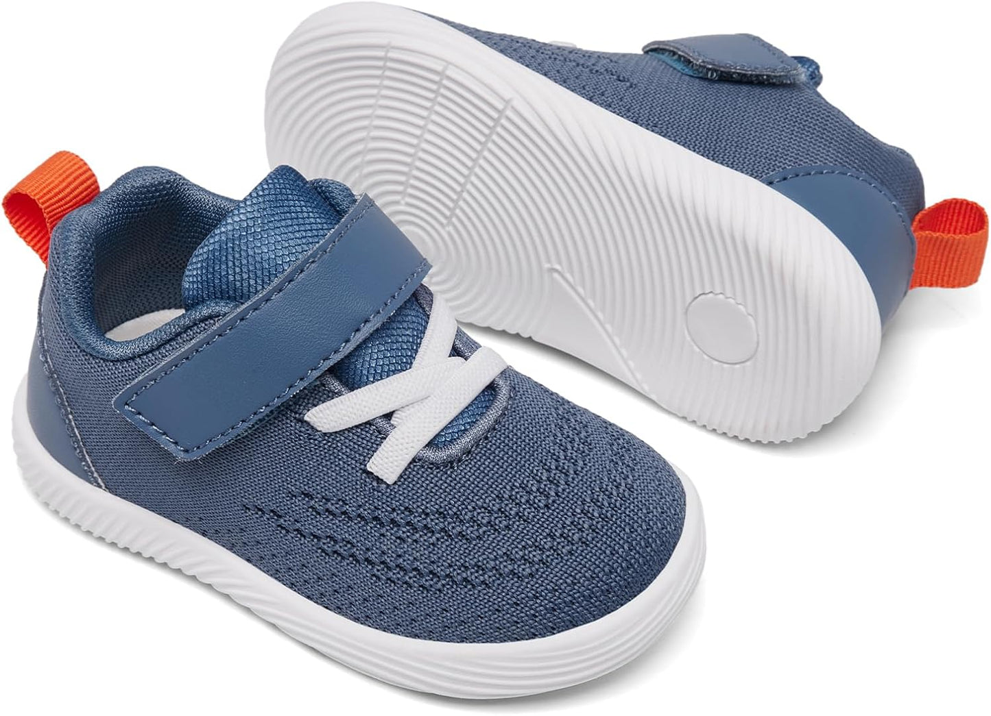 MORENDL Toddler Sneakers Baby Boys & Girls Barefoot Shoes Lightweight Breathable Walking Running Tennis Athletic Sport Shoes