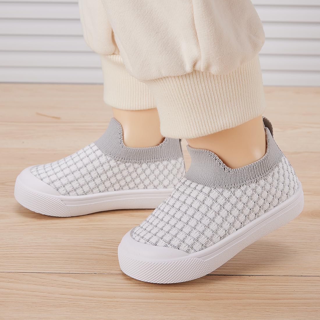 BMCiTYBM Baby Sneakers Girls Boys Lightweight Breathable Mesh First Walkers Shoes 6-24 Months