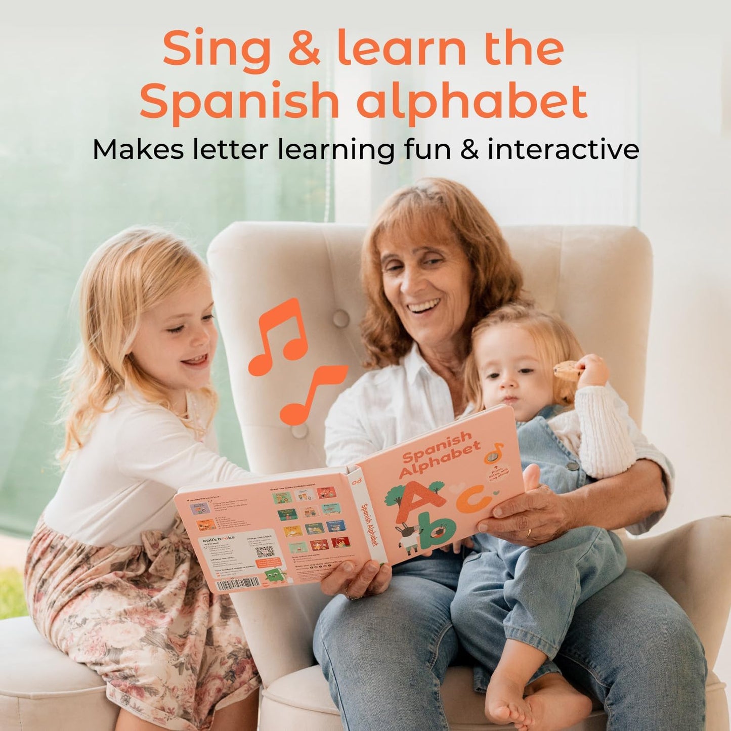 Cali's Books Spanish Nursery Rhymes Sound Book for Babies and Toddlers 1-3 | Baby Books with Spanish Songs for Kids | Libros en Español par Bebes (Spanish ABC)