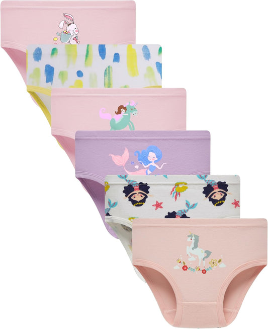 Boboking Soft Cotton Underwear Toddler Girls'Briefs Soft Undies