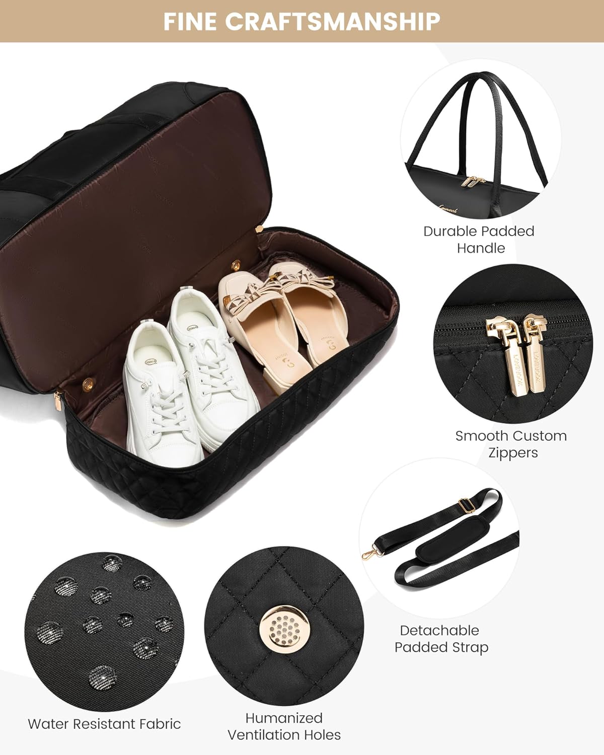 LOVEVOOK Travel Bag,Weekender Bag for Women Travel Duffle Bag with Shoe Compartment,Carry on Overnight Bag with Wet Pocket,Gym Yoga Duffel Bag,Hospital Bags for Labor and Delivery,3 Pcs Set