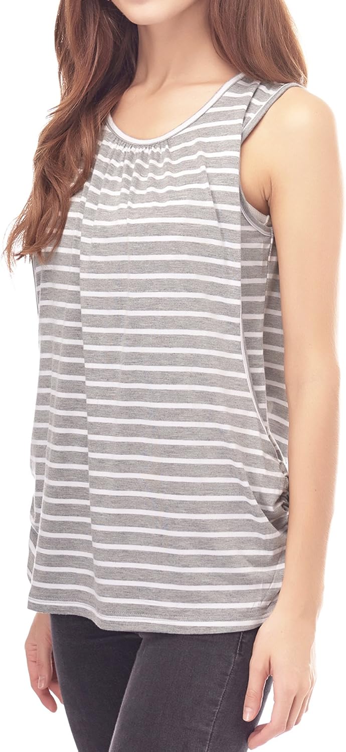 Smallshow Women's Maternity Nursing Tank Tops Breastfeeding Clothes 3-Pack