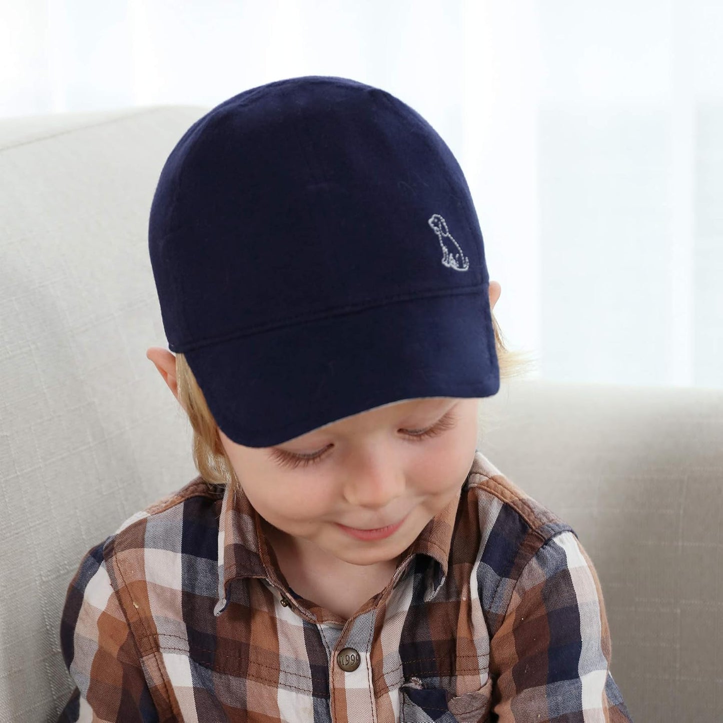 Keepersheep Baby Reversible Baseball Cap Infant Sun Hat, Cotton Knit Soft Brim for Infant Toddler, Summer Outdoor Unisex