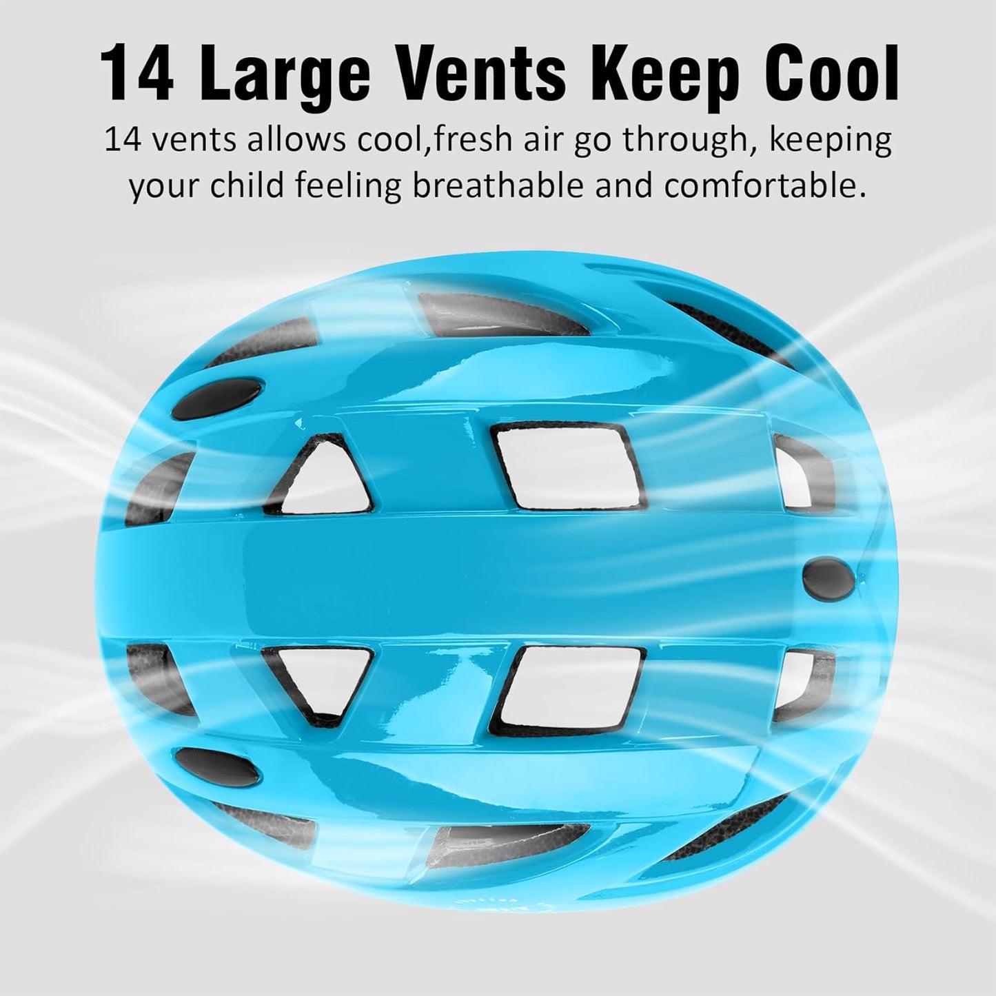 Kids Bike Helmet,2 Sizes Adjustable for Youth Child Boys & Girls Ages 3-5-8-14,Ventilation and Multi-Sport for Bicycle Scooter Skate