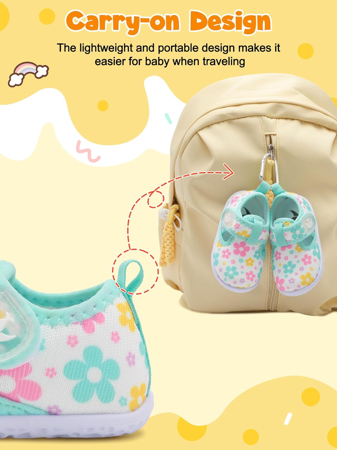 FEETCITY Barefoot Baby Shoes Girls Boys Walking Shoes Infant Sneakers Lightweight Flexible Newborn Dress School Shoe