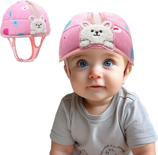 Baby Helmet for Crawing Walking,Soft Infant Safety Helmet,Baby Helmet 1-2 Years for Anti-Fall Head Protector,Adjustable, Breathable