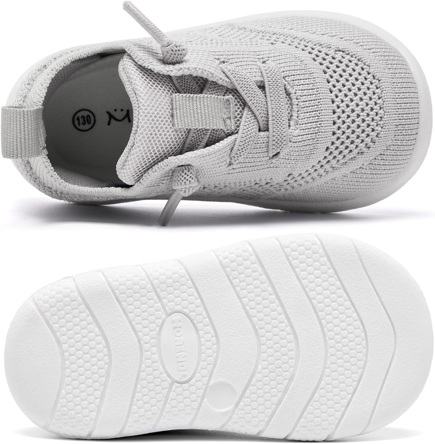 MORENDL Toddler Shoes Baby Walking Sock Shoes Infant Sneakers 0-4 Years Boy Girl Barefoot Tennis Shoe Non-Slip Brethable