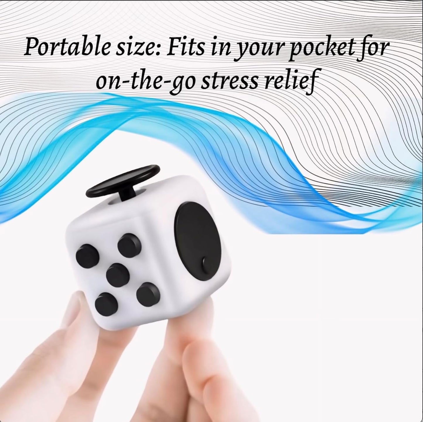 Fidget Gadget Toy - Premium Quality Stress Relief Cube Toy for Adults and Kids - Improve Focus, Relieve Anxiety, and Increase Productivity - Durable and Portable Design, Small, Oreo