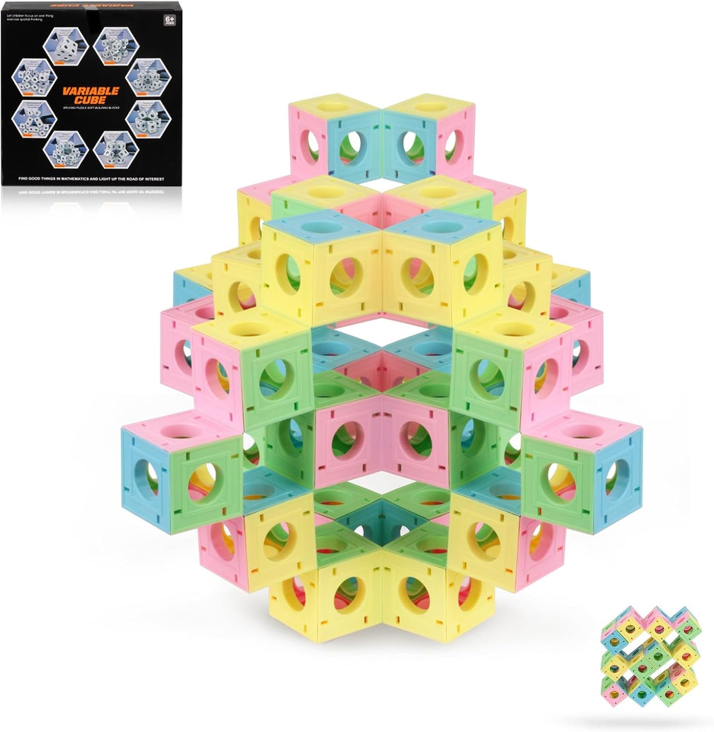 Fidget Toys Kids Building Bocks: 3D Puzzles Boxes Infinity Toy STEM Magic Cubes Cool Stuff Gadgets Birthday Gifts for Ages 12 13 14 15 16 17 18 Year Old Boys Girls Christmas Stocking Stuff Gift Toys