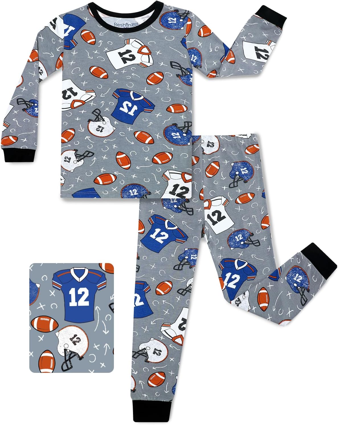 Bamboo Viscose Toddler Pajamas Boys Girls Baby 12M-8Y Pjs Sets Kids 2pcs Snug fit Long-Sleeve Sleepwear