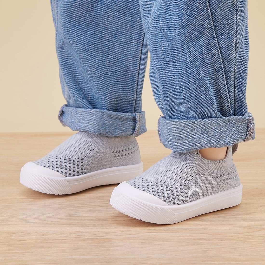 BMCiTYBM Baby Sneakers Girls Boys Lightweight Breathable Mesh First Walkers Shoes 6-24 Months