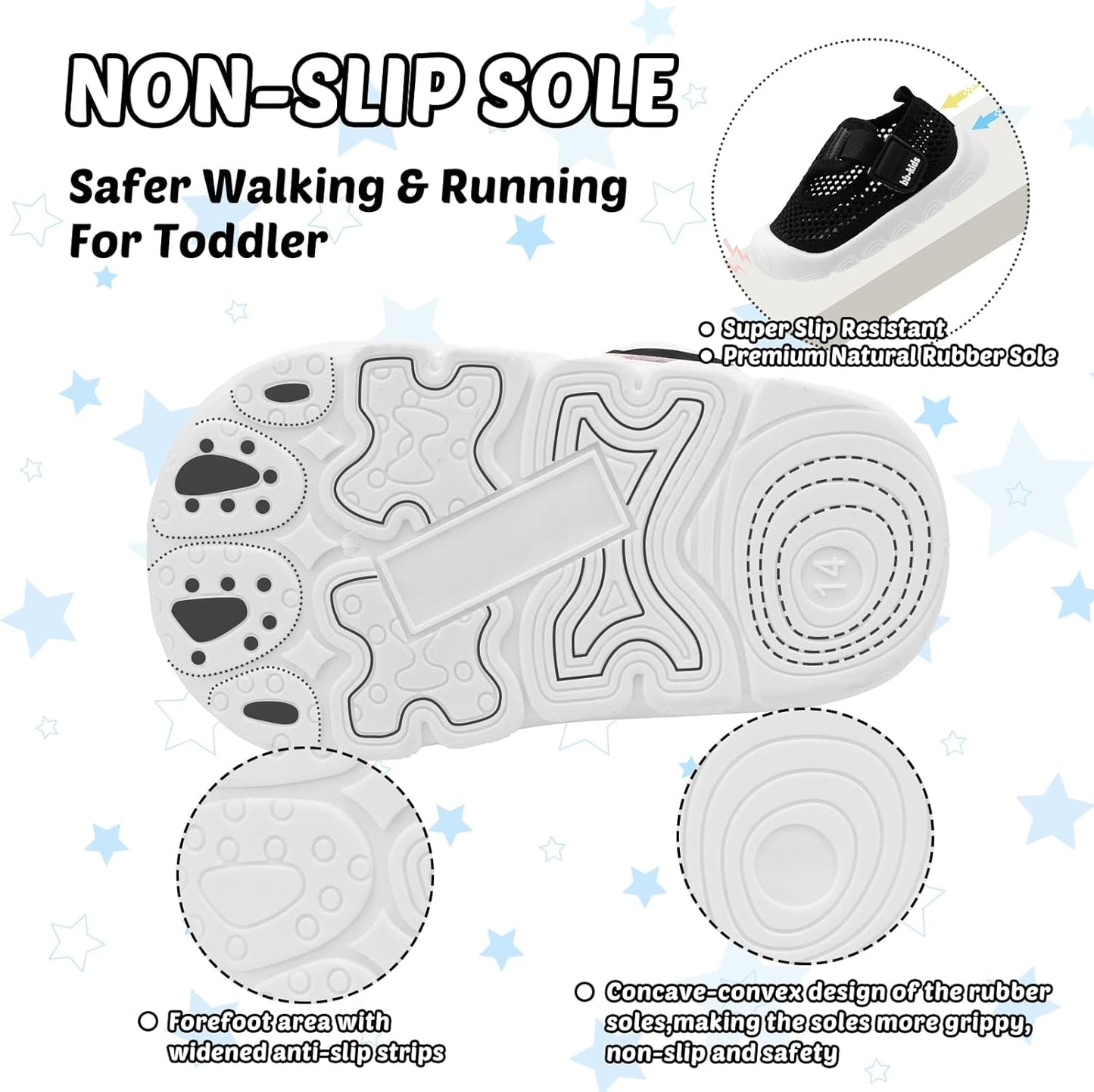 Baby Walking Shoes Toddler Girl Boy Soft Sole Breathable Mesh Slip on Summer Wide Shoes Infant Flexible Lightweight Non-Slip Safer Causal Tennis Shoes Toddler First Walkers Shoes Rubber Soles Outdoor