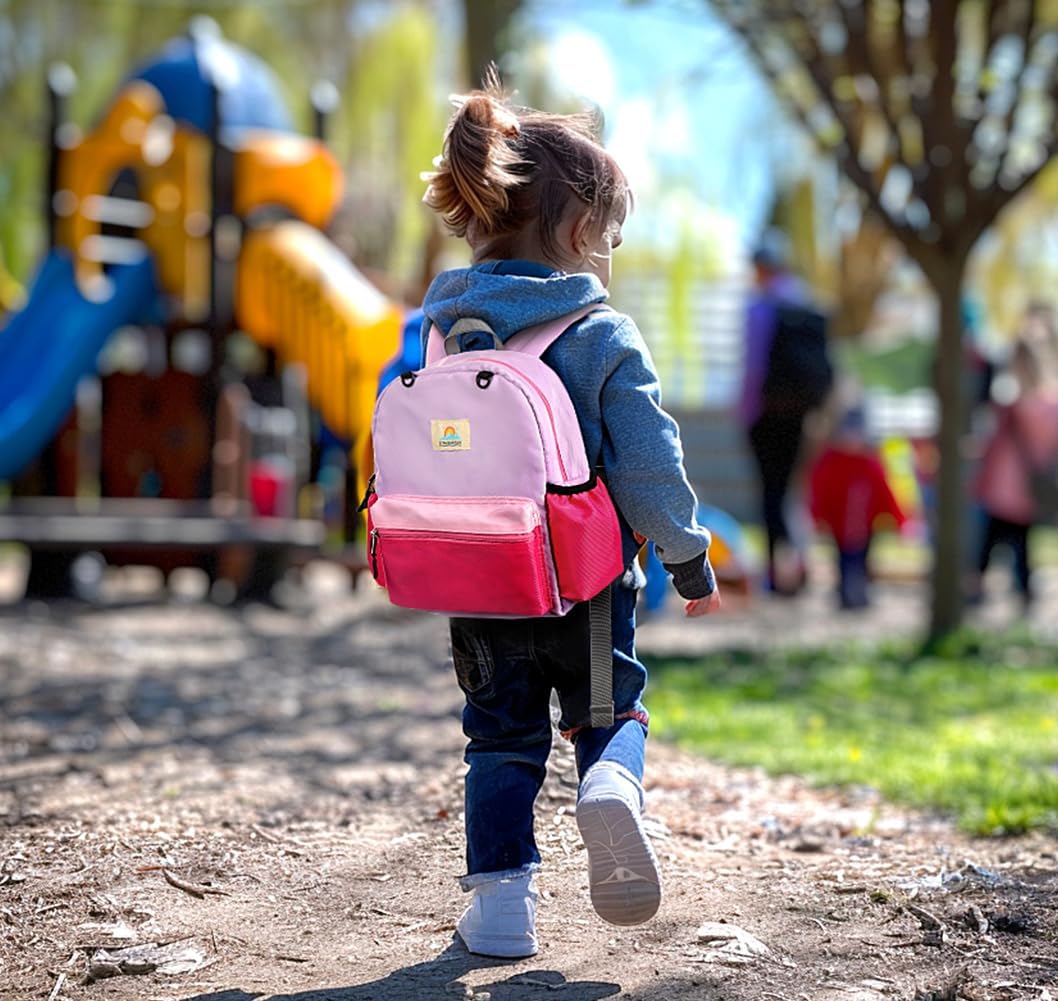 STEAMEDBUN Toddler Backpack for Girls 2-4: Preschool Kindergarten Backpacks - 12 inch Daycare Backpack