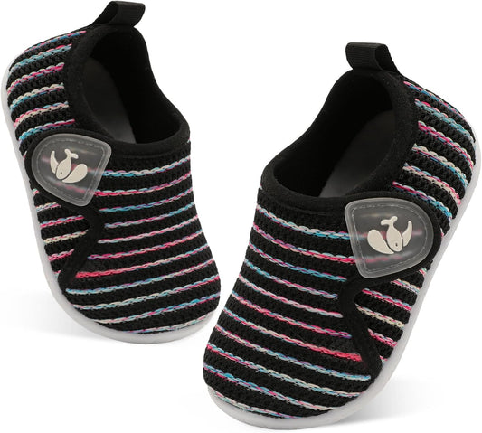 FEETCITY Toddler Walking Shoes Slip On Toddler Shoes Boys Girls Kids Sports Sneakers Casual School Shoes Barefoot Shoes