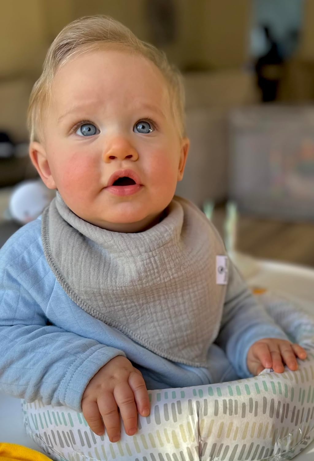 DiaperSquad's Baby Bibs for Drooling and Teething, Bibs for Boys, Baby Girl - Solid Cotton Baby Drool Bibs