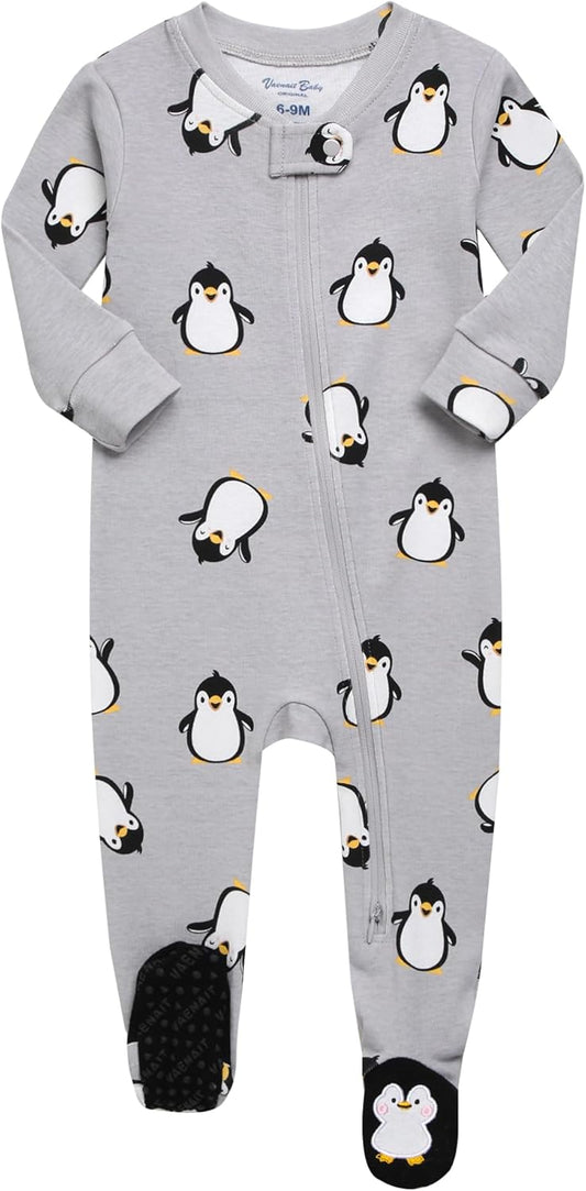 VAENAIT BABY Infant Toddler Boys Girls Footed Pajamas One-PIece Romper Sleep and Play 0M-2T