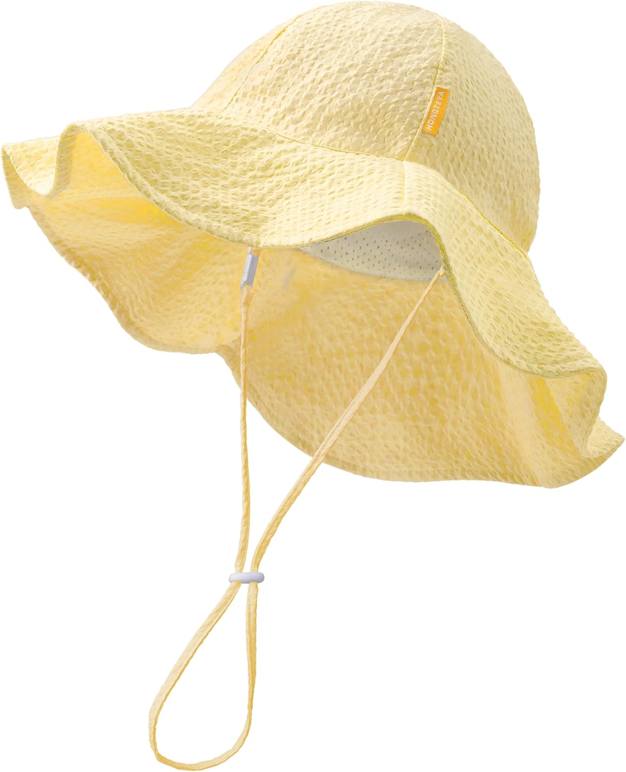 HONGTEYA Baby Sun Hat Toddler Girl Beach Hat Adjustable Outdoor Summer Hat UPF 50+ Sun Protection Wide Brim Infant Kids