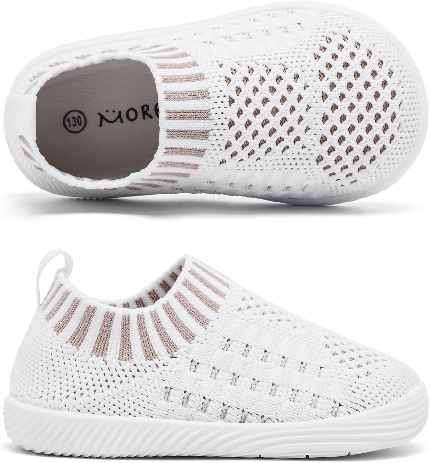 MORENDL Baby Toddler Walking Socks Non-Slip Breathable Unisex Casual Sneakers