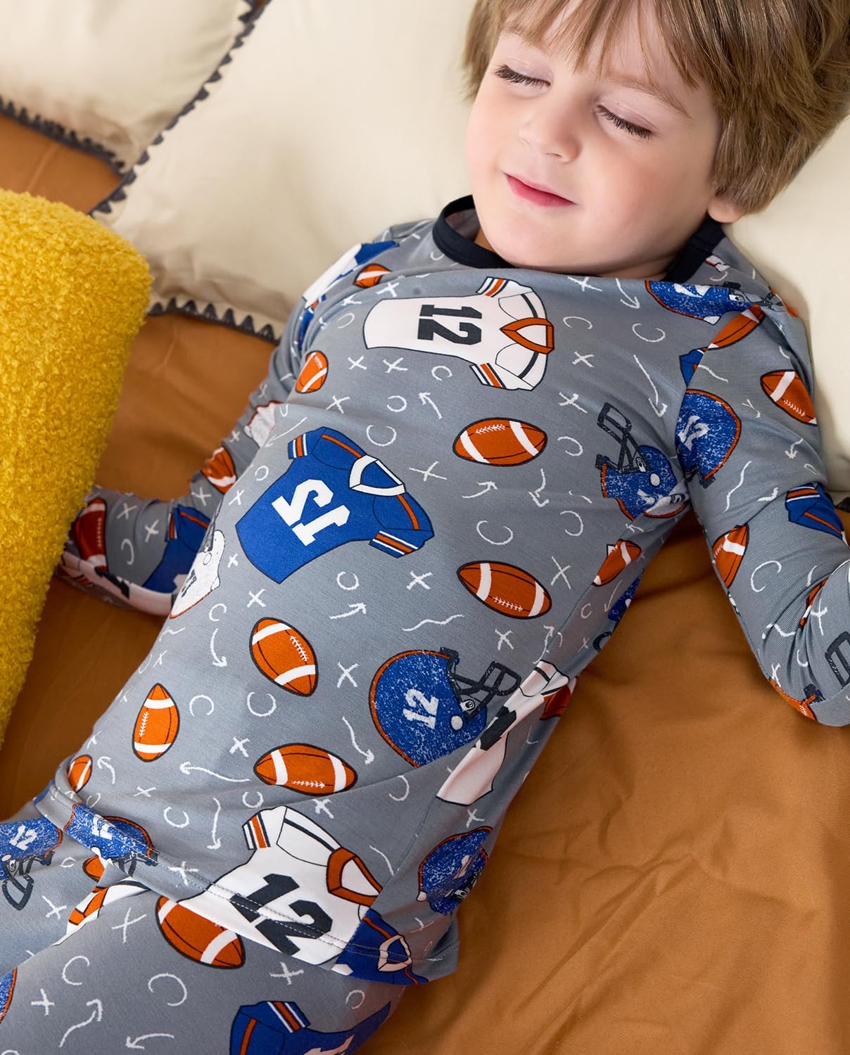 Bamboo Viscose Toddler Pajamas Boys Girls Baby 12M-8Y Pjs Sets Kids 2pcs Snug fit Long-Sleeve Sleepwear