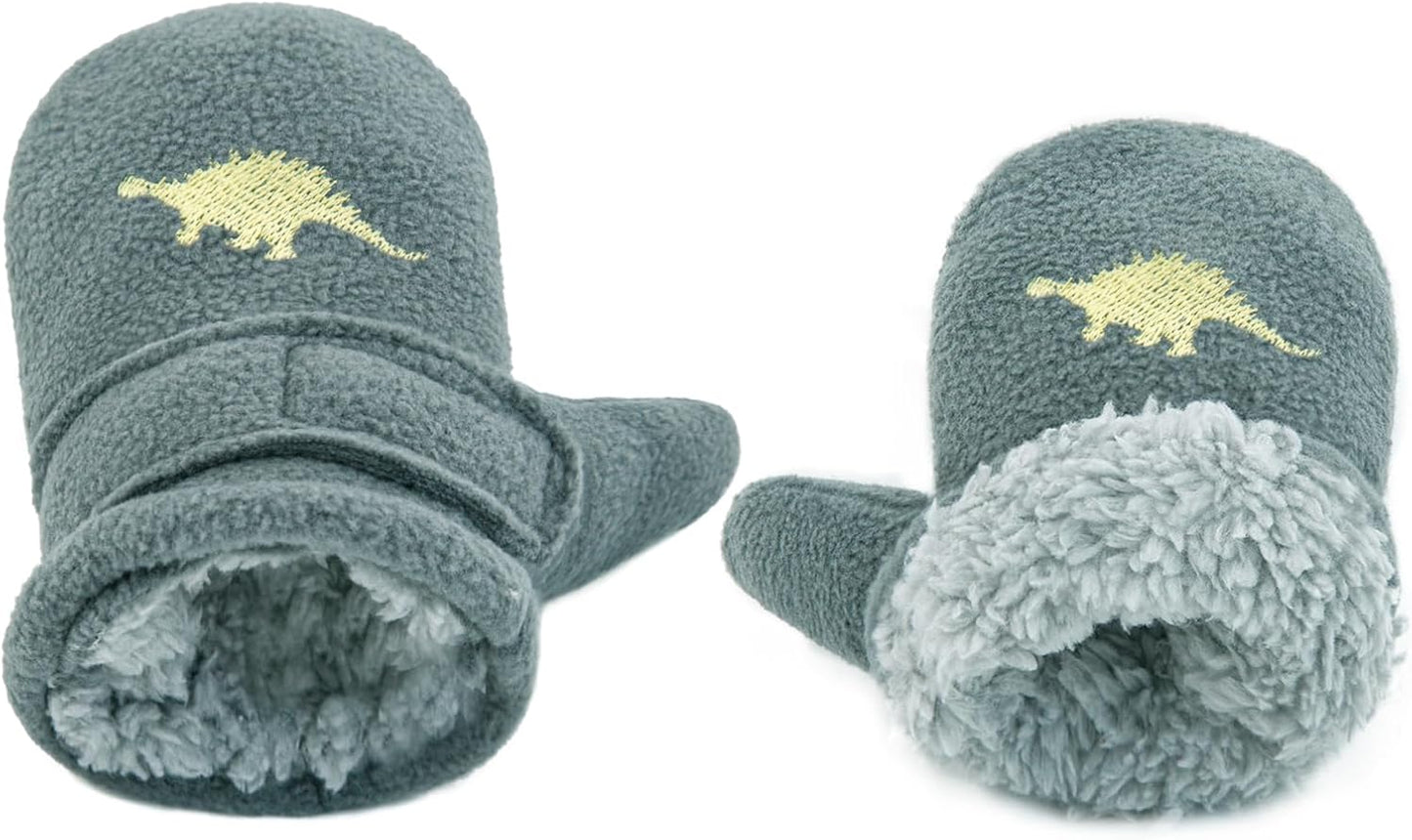 BAVST Baby Toddler Winter Mittens Girls Warm Fleece Lined Gloves Kids Sherpa Lined Mittens for Boys