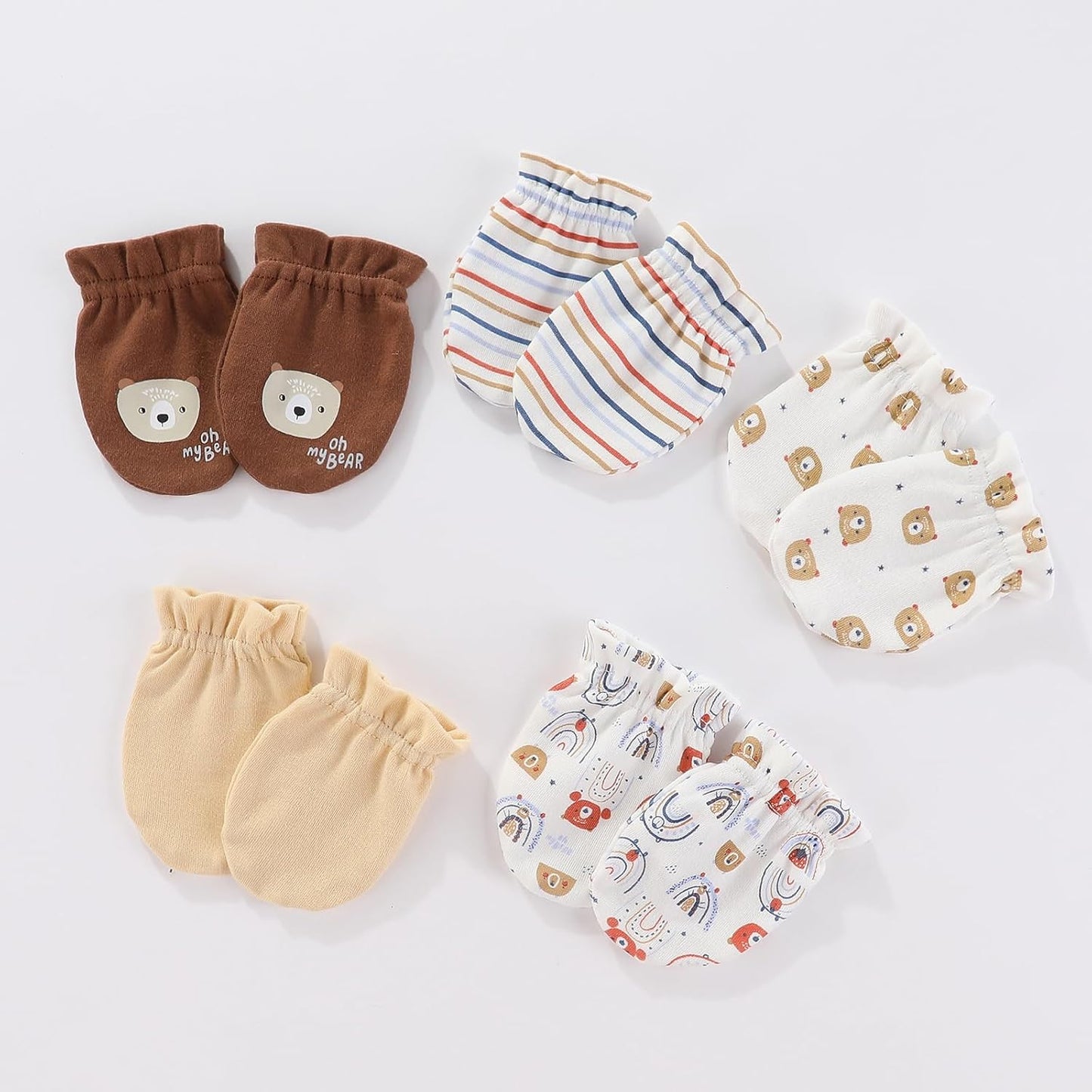 Baby Hats Mittens and Socks Set Cotton Newborn Hat Beanie Soft Infant Girls Boys Caps Gloves 0-6 month