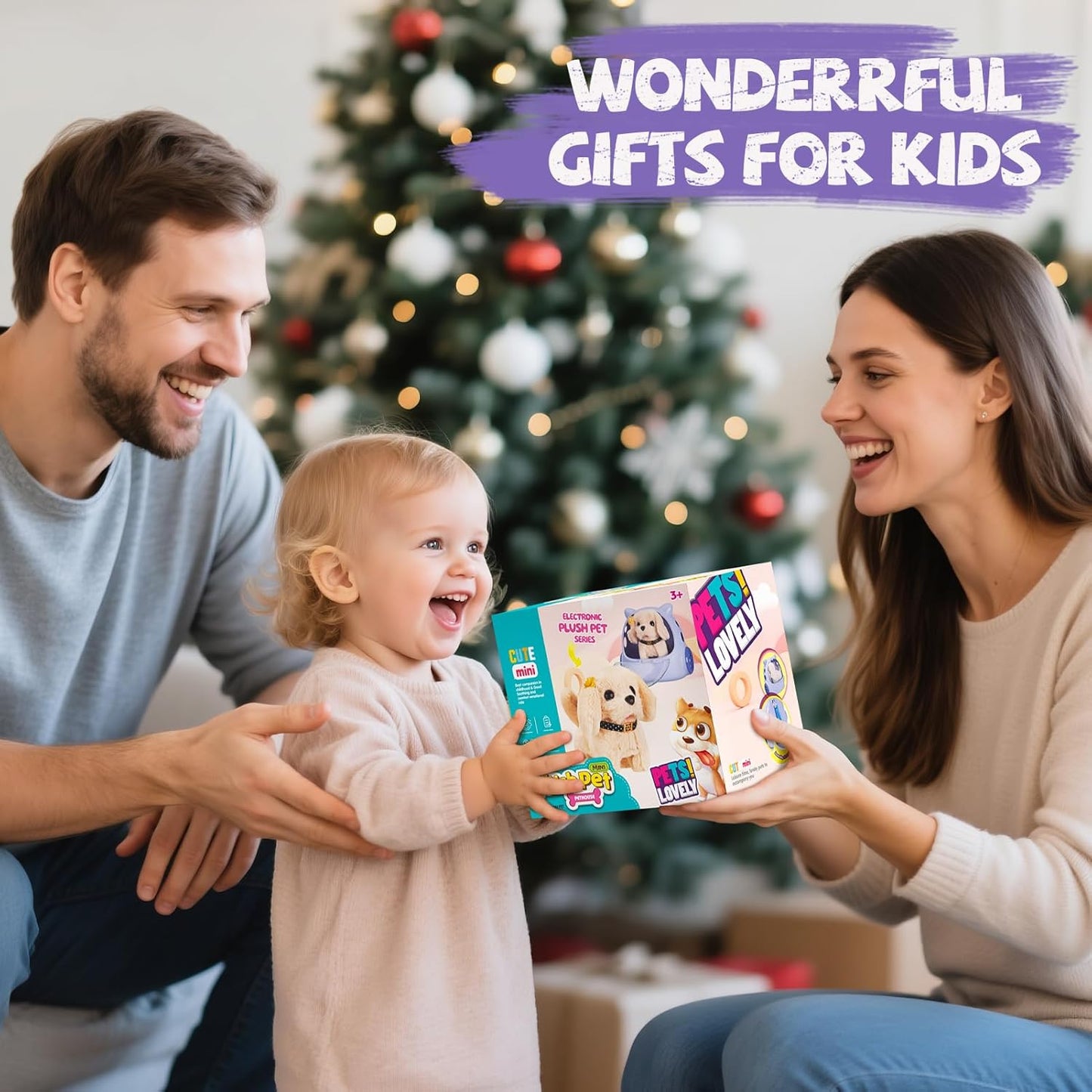 16 Pcs Robot Dog Toys for Girls, Toys for 3 4 5 6 7 8 Year Old Girls Kids Boys, Realistic Robot Puppy Toys for 5-7 6-8, Ideas Birthday Gifts for Girl 3 4 5 6 Year Old