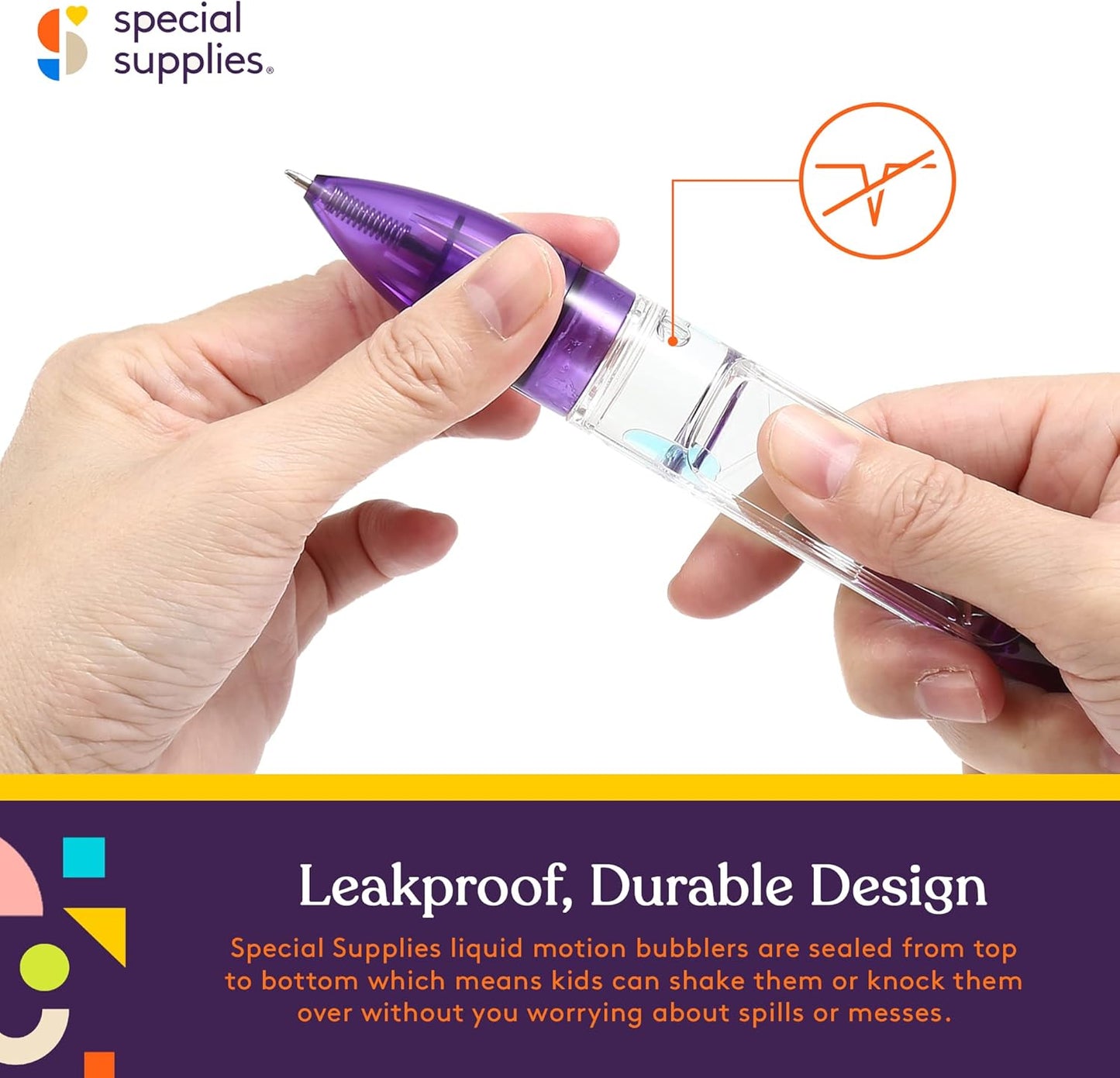 Special Supplies Liquid Motion Bubbler Toys (3-Pens/3-Timers, Pack of 3 Pens and 3 Timers, 3-Pens/3-Timers)