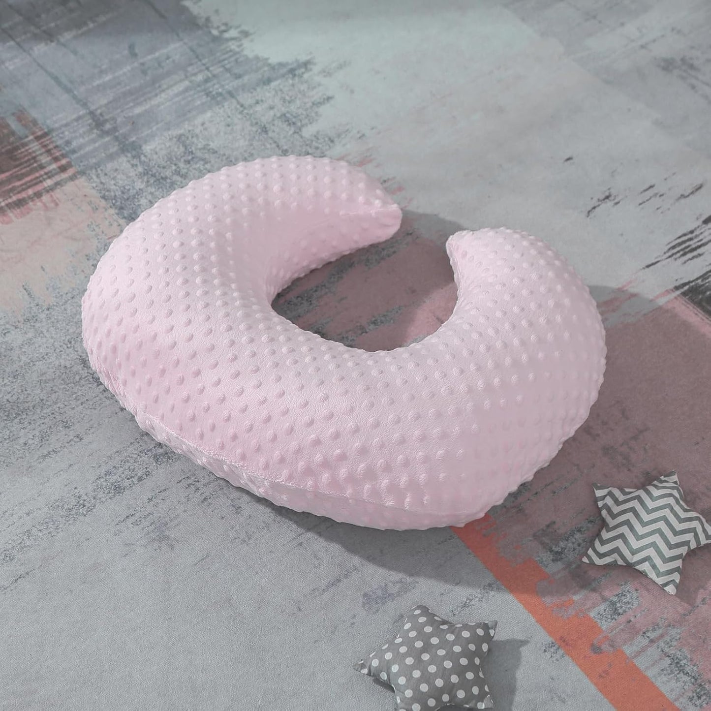 Nursing Pillow and Positioner for Breastfeeding, Ultra Soft Baby Breastfeeding Pillows for More Support for Mom and Baby, with Premium Removable Cover (Blushing Bride)