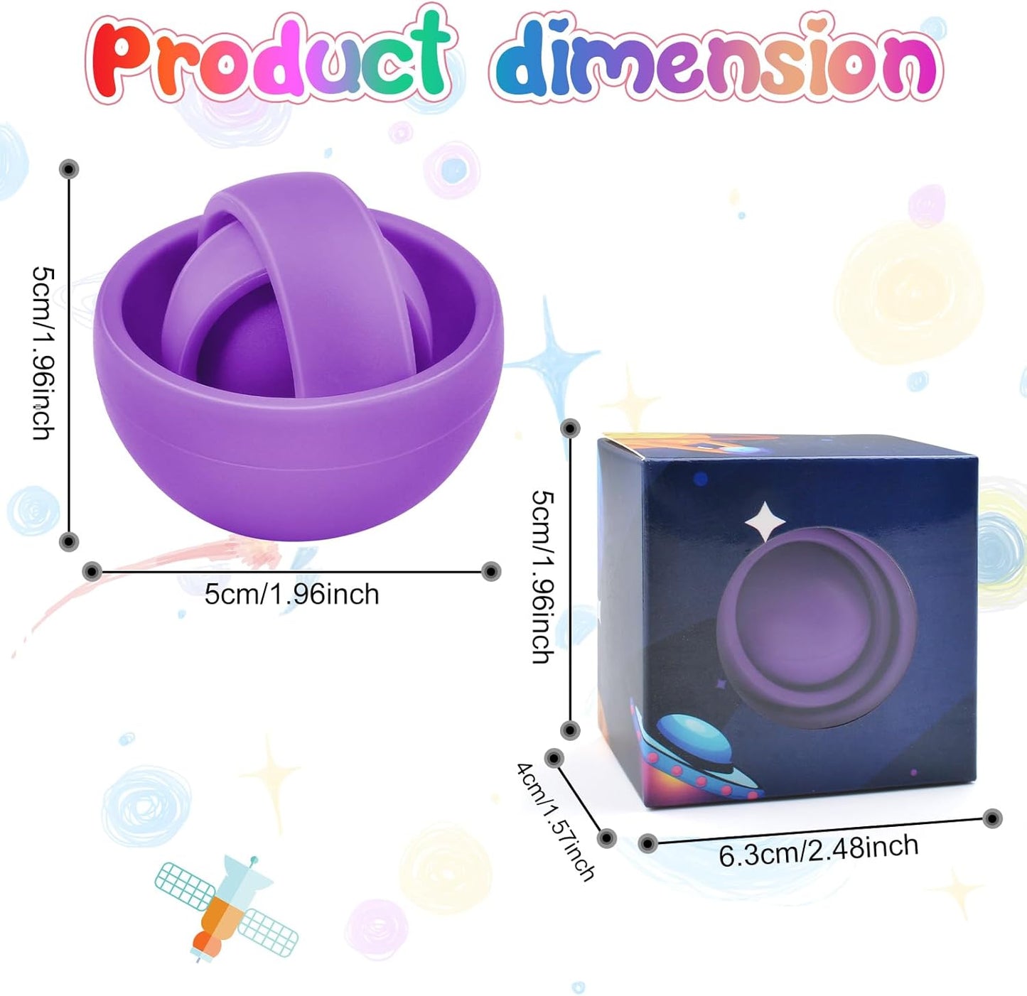 Fidget Toys for Kids 8-12, Fidget Spinner for Adults, Cool Gadget Gifts for Boys Girls Teens Kids ADHD Autism Stress Relief Finger Toys Desk Toys Classroom