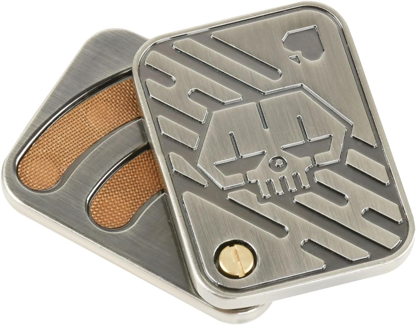 Metal Fidget Slider Magnetic Metal Fidget Toys Adults Magnet Fidget Toys for Adults Stress Relief ADHD Office Fidget Toys for Desk Adult-K Silver EDC Poker Fidget Slider