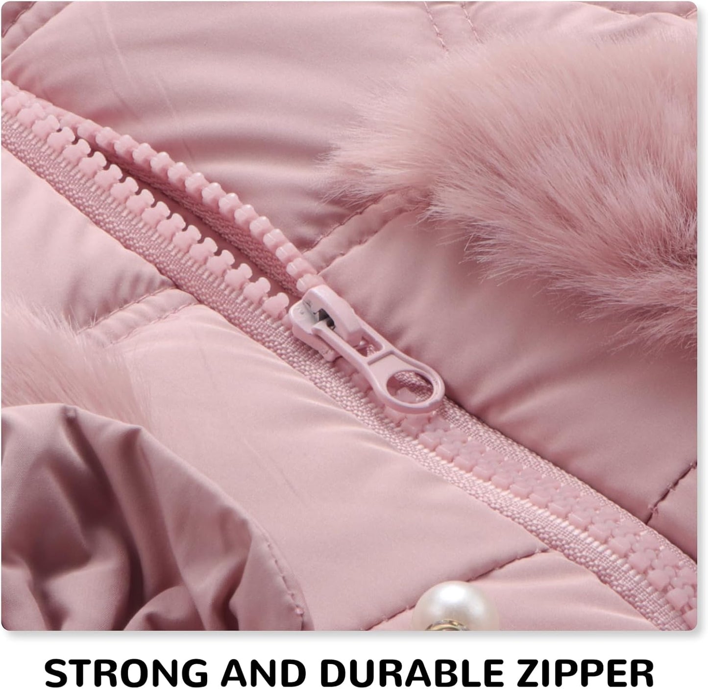 Toddler Winter Coats Baby Jacket Snow Clothes Puffer Dress Girl Warm Hoodie 1-4T