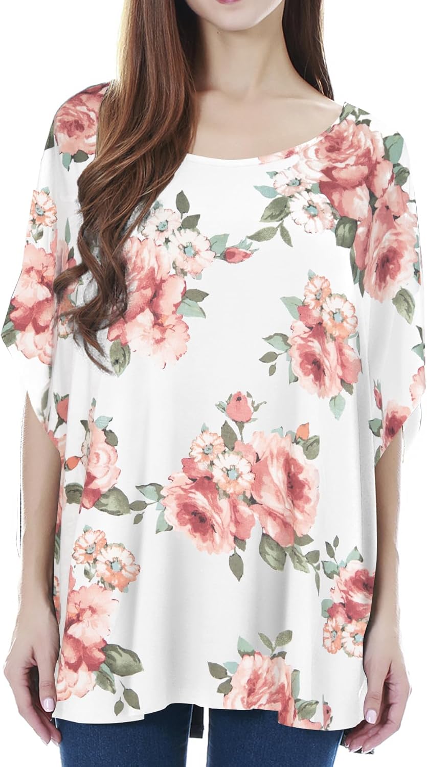 Smallshow Women's Nursing Top Maternity Poncho for Breastfeeding